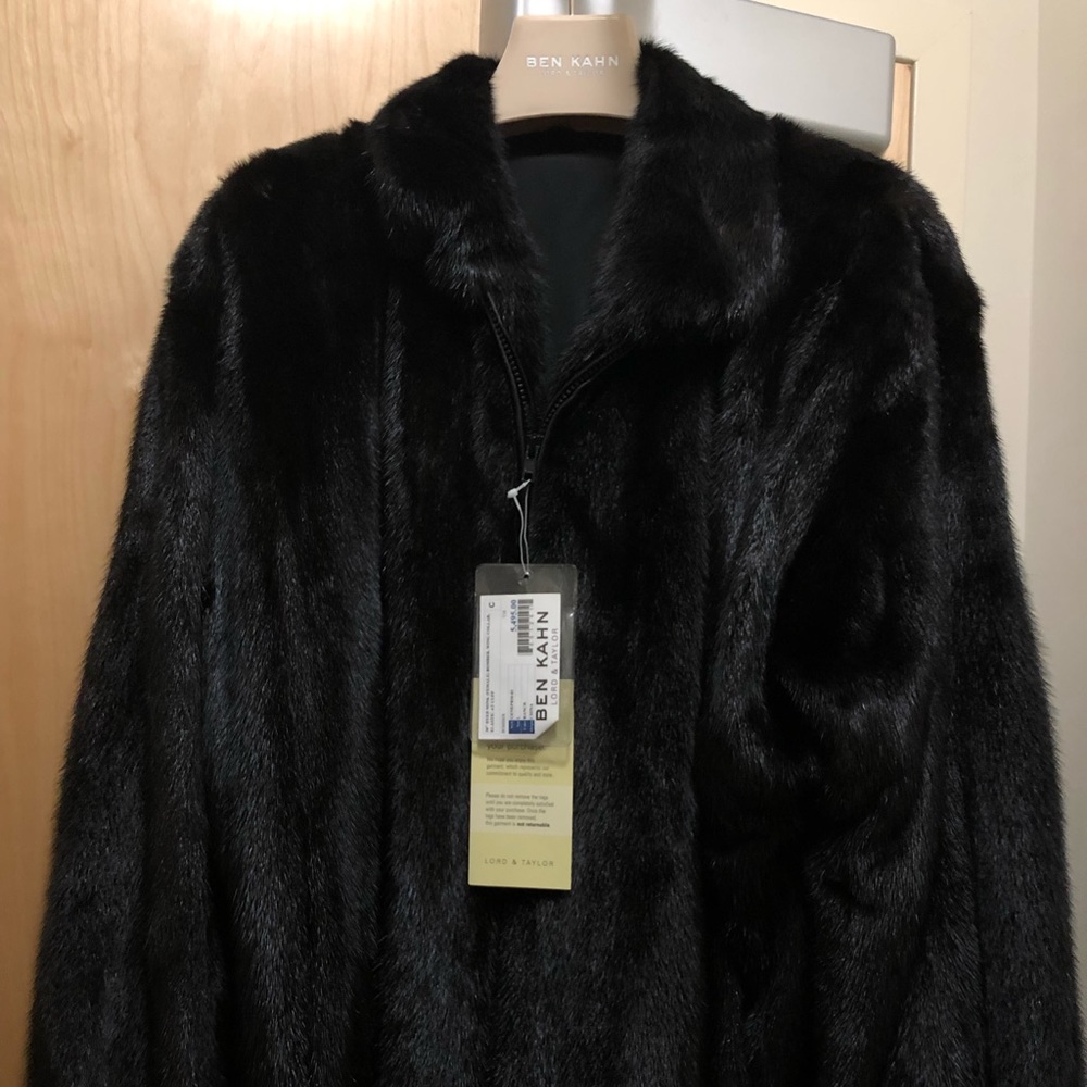 30” dyed mink (female) bomber